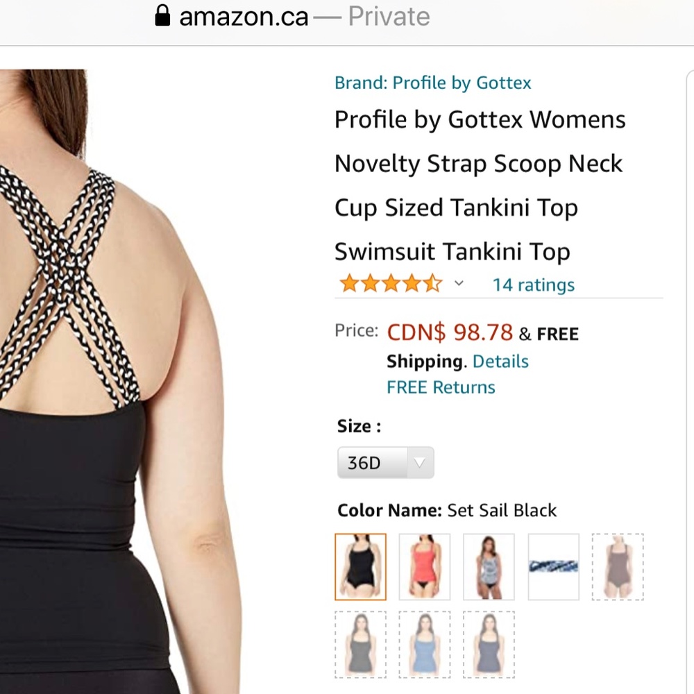 New with tags Tankini top - Picture 3 of 14